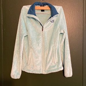 The Northface teal woman’s osito jacket